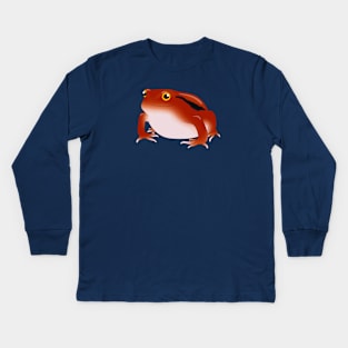 Tomato Frog Smiling Kids Long Sleeve T-Shirt